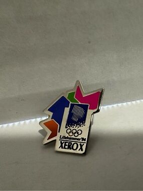 Xerox Multicolor Enamel Starburst Olympic Pin